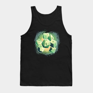 Floral Green Dice Tank Top